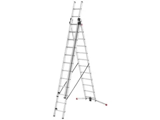 multifunctionele telescoopladder,3x12,sporten,balk L 8,07m,aluminium - 1