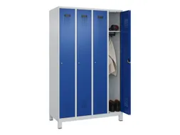 locker,HxBxD 1950x1200x500mm,4vak,vak B 300mm,cil.-slot,voeten