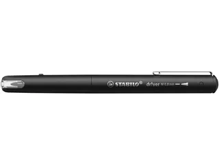 Fineliner STABILO dr!ver medium punt 0.8 mm Zwart - 6