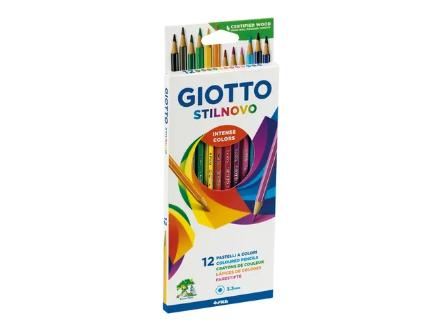 Kleurpotlood Giotto Stilnovo set à 12 kleuren