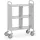 Dossierwagens 4872 150kg 720x350mm 2x2 Vakken Ral7035