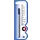 Rollerpenvulling Sheaffer slim medium blauw blister à 1 stuk