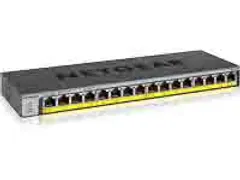 Gs116Pp-100Eus Gigabit Switch Standalone 16xRJ45 zwart unmanaged