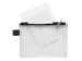 Trousse Foldersys A6 EVA transp sans PVC 2 comp fermeture éclair noir