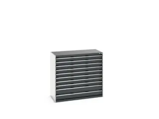 ladekast HxBxD 1200x1300x650mm 10laden RAL7035 front RAL7016 - 8