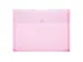 enveloptas rood A4 liggend met stretchplooi en klittenbandsluiting