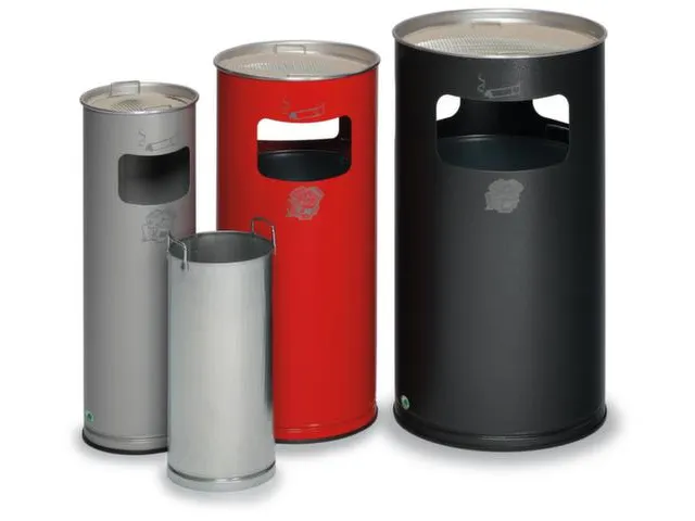 Combi-asbak Hxø 700X320Mm Rond Rood