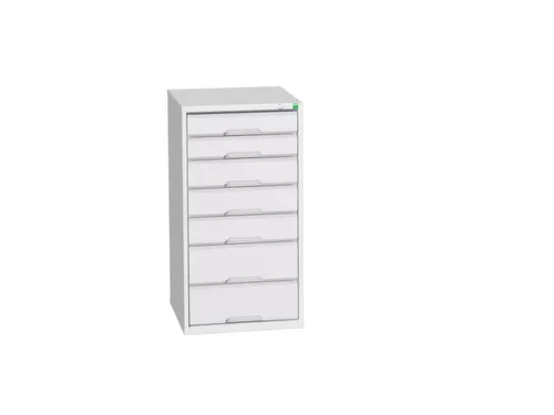 ladekast HxBxD 1000x525x550mm 7laden romp RAL7035 front RAL7035