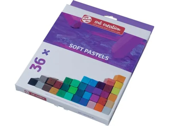 Softpastels, Doos à 36 Stuks Assorti Kleuren