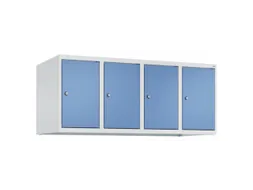 opzetkast,v. locker,4vak.,vak B 300mm,HxBxD 500x1200x500mm,vleugeldeur