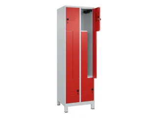 Z-garderobekast,HxBxD 1950x600x500mm,vak B 150/300mm,draaigrendel - 2