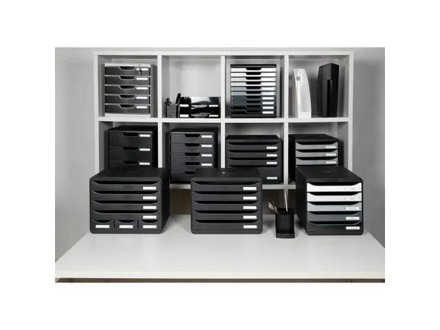 Module de classement Modulo Shades of Grey 10 tiroirs fermés - Gris