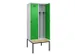 locker met bank,voor scheiding van kleding,HxBxD 2120x800x815mm,2vak