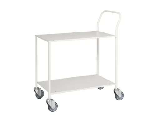 Tafelwagen,Draagverm. 150Kg,2Etage(S),Etage(S) Melaminecoating,Wit,Wit