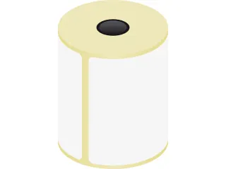 Verzendetiket Raadhuis 100x150mm kern 25mm 300 stuks thermisch - 1