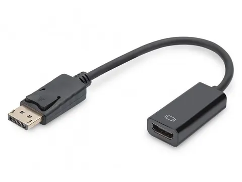 DisplayPort-adapterkabel Type DP HDMI A M/F 0,15m Full HD DP 1.1a Zwar