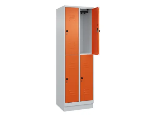 dubbeldekse locker,HxBxD 1950x600x500mm,2x2vak.,vak B 300mm