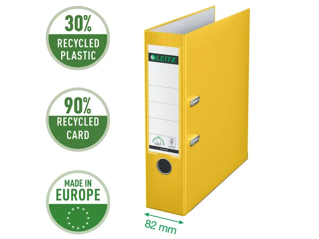 Ordner Leitz 1010 A4 80mm Pp Geel