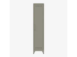 garderobekast,HxBxD 1800x380x510mm,1vak,4voeten,romp lichtgrijs - 1