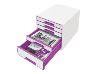 Ladenblok Leitz WOW Cube 5 laden wit/paars - 4