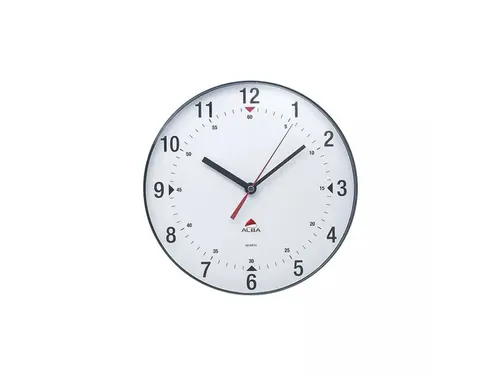HORCLAS zwarte wandklok. 25 cm laag geluidsniveau.