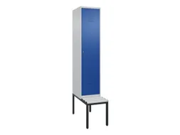 locker met bank,HxBxD 2120x400x815mm,1vak,vak B 400mm,cil.-slot