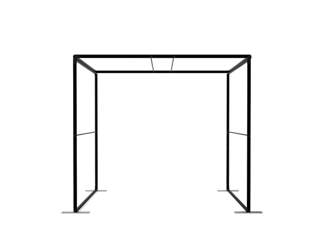 FlexFrame Modulair systeem Dak 100x230cm Zwart frame