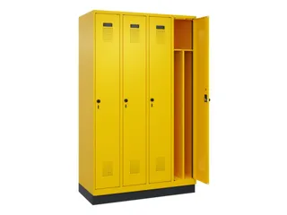 locker voor scheiding van kleding,HxBxD 1950x1200x500mm,4vak - 1