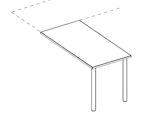aanbouwtafel,i.h.v.,HxBxD 720-840x600x600mm,NE-esdoorn