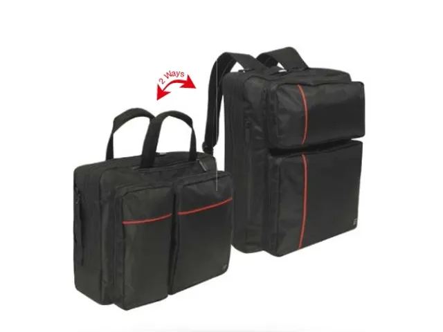 Lapoptop en Backpack Zwart Rood 16 Inch