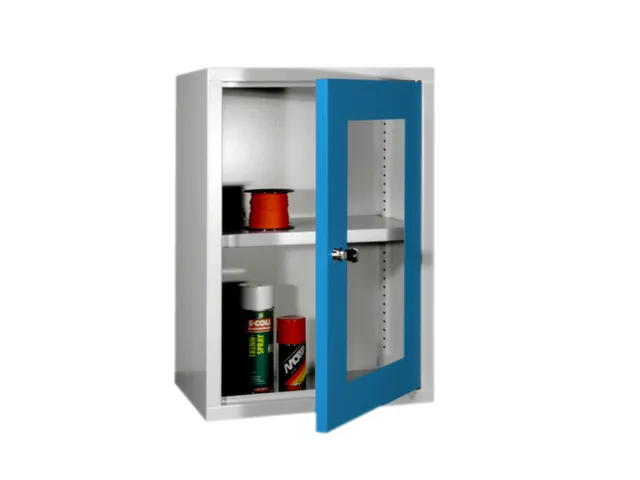 Armoire murale HxlxP 600x400x300mm fond lisse RAL7035 façade RAL5012
