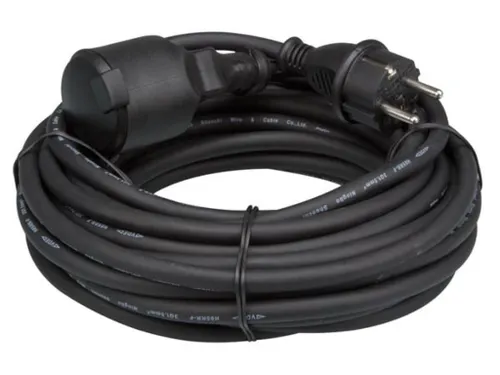 Rubber Verlengkabel - 10 M - 3g1.5 - Penaarde IP44