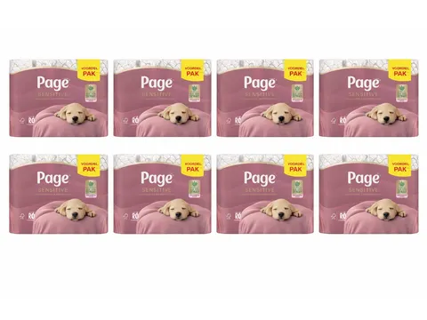 Toiletpapier Page Sensitive Aloë Vera 3-laags wit Voordeelbundel