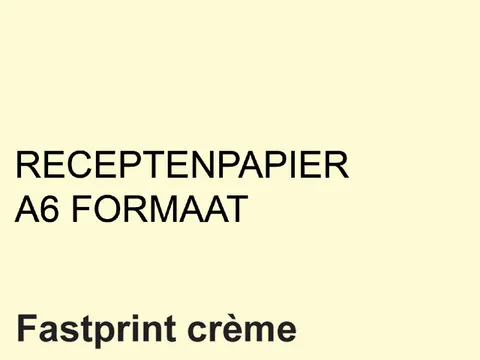 Receptpapier Fastprint A6 80 Gram Creme 2000 Vel