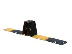 drempel,B 3000mm,overrijd H 25mm,PU,geel/zwart