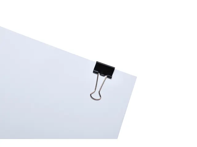 Papierklem MAUL 215 foldback 19mm capaciteit 7mm zwart