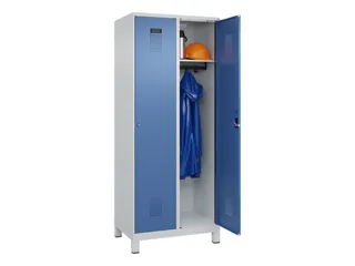 locker,HxBxD 1950x800x500mm,2vak,vak B 400mm,cil.-slot,voeten - 1