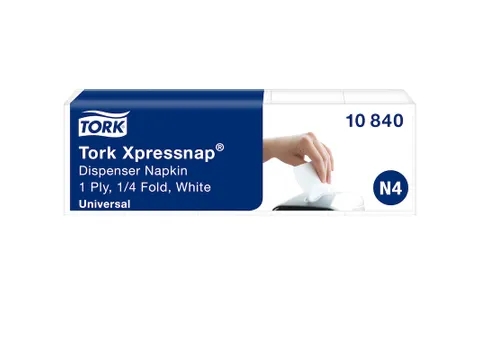 Serviette Tork Xpressnap N4 Universal N4 10840 213x330mm pli 1/4 1 ép
