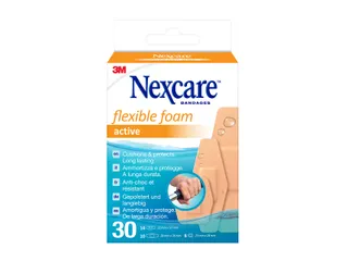 Wondpleister Nexcare active flexible foam waterbestendig 30 stuks asso - 1