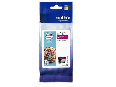 Inktcartridge Brother LC-424M rood