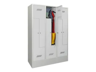 Z-garderobekast,HxBxD 1850x1200x500mm,RAL7035,front RAL7035 - 2
