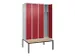 locker voor scheiding van kleding,HxBxD 2120x1200x815mm,4vak