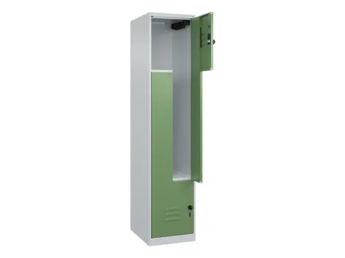 Z-garderobekast,HxBxD 1850x400x500mm,vak B 200/400mm,draaigrendel