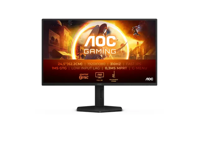AOC G4 25G4SXU 24.5 Inch Monitor Full HD LED Zwart, Grijs