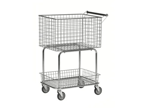 korfwagen,draagverm. 100kg,2etage(s),HxLxB 950x690x410mm