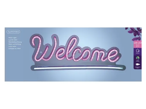 Ledbord Lumineo indoor USB neon Welcome