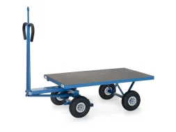 Handtrekwagen 6403PZ trekoog 450kg 1200x800mm polyurethaan wielen
