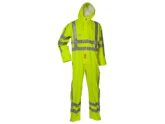 Lyngsøe FR-LR57 regenoverall, fluo geel, maat L, per stuk