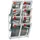 Prospectushouder Acryl 800x460x190mm 2x4 Din A4 Frame Lichtgrijs