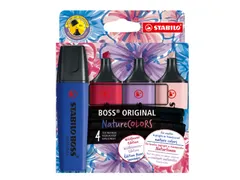 Markeerstift STABILO Boss Wildflower assorti 4 stuks